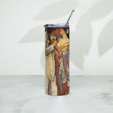 Moo ‘ams ni stinta - Sweethearts V - Indigenous Art Nouveau - Stainless steel tumbler
