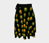 Beadwork Corn Pattern Wrap Skirt