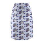 Buffalo Beadwork Print Women's Pencil Skirt