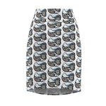 Innu Woman Stick and Poke Face Tattoos - Sea Creatures - Women's Pencil Skirt - Sedna