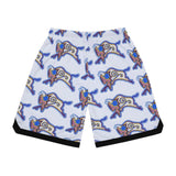 Buffalo Beadwork Pattern Basketball Rib Shorts