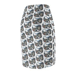 Innu Woman Stick and Poke Face Tattoos - Sea Creatures - Women's Pencil Skirt - Sedna