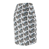 Innu Woman Stick and Poke Face Tattoos - Sea Creatures - Women's Pencil Skirt - Sedna