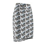 Innu Woman Stick and Poke Face Tattoos - Sea Creatures - Women's Pencil Skirt - Sedna