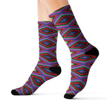 Bright Path Indigenous Print Socks