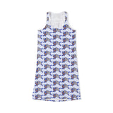 Buffalo Beadwork Print Women's Racerback Dress