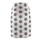 Medicine Wheel - Four Directions Star - Women's Pencil Skirt