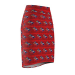 Warrior on Horseback Women's Pencil Skirt