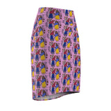 Grandmother Matriarch Indigenous Design Women's Pencil Skirt