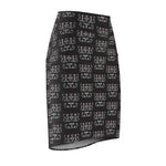 Wabanaki Double Curve Women's Pencil Skirt