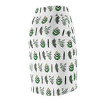 4 Medicines Women's Pencil Skirt Sage - Sweetgrass - Tobacco - Cedar