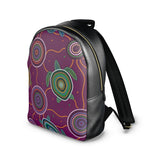 Beadwork Turtle Island - Elderberry Seas - "Chief's Wifey" - Colville Leather Backpack