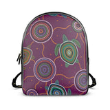 Beadwork Turtle Island - Elderberry Seas - "Chief's Wifey" - Colville Leather Backpack