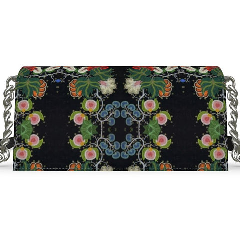 Eastern Woodlands Floral Roses and Fruit Beadwork Print Kenway Evening bag