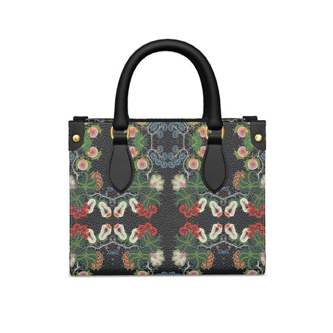 Eastern Woodlands Floral Roses and Fruit Beadwork Print Mini Bonchurch Shopper Bag