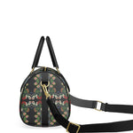 Eastern Woodlands Floral Roses and Fruit Beadwork Print Mini Denbigh Duffle bag