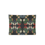 Eastern Woodlands Floral Beadwork Print Leather Clutch Bag