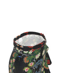 Eastern Woodlands Floral Roses and Fruit Beadwork Print Flounce Skirt