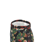 Eastern Woodlands Floral Roses and Fruit Beadwork Print Flounce Skirt