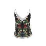 Eastern Woodlands Floral Rose & Fruit Beadwork Print Cami