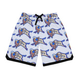 Buffalo Beadwork Pattern Basketball Rib Shorts