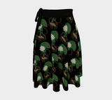 Lotus and Lilypad Beadwork Pattern Wrap Skirt
