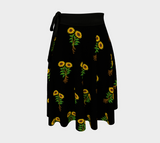 Sunflower Beadwork Indigenous Designer Wrap Skirt