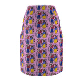 Grandmother Matriarch Indigenous Design Women's Pencil Skirt