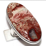 Red Jasper 925 Silver Natural Gemstone Handcrafted Ring US 6