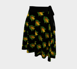 Beadwork Corn Pattern Wrap Skirt