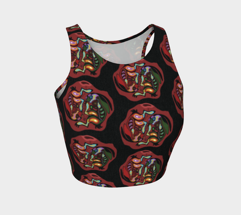 Two Rabbits Indigenous Designer Athletic Crop Top