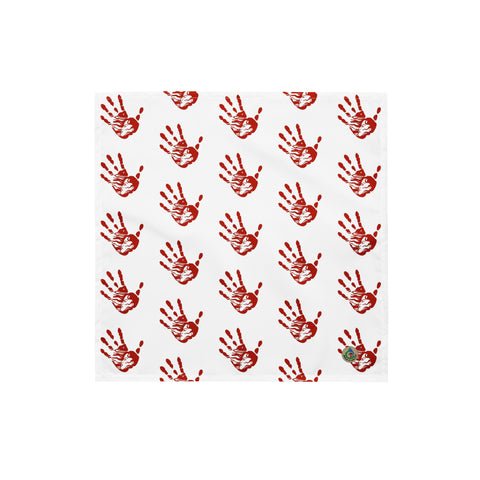 MMIW Red Hand Handprint Bandana