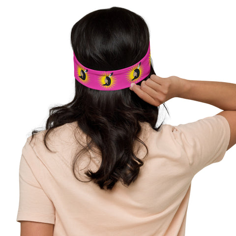 Women Warrior Flag Print Headband