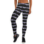 Hiawatha Belt Black Background Leggings