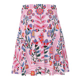 Eastern Woodlands Pink Floral Pattern - Clara Skirt