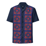 Blue Kokum Scarf - Native American Designer Hawaiian Shirt