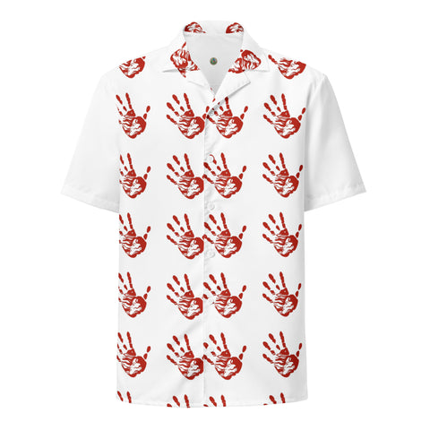 MMIW Red Handprint Hawaiian Shirt