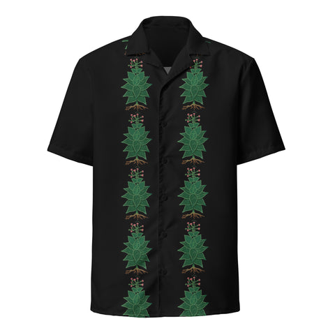 Beadwork Tobacco Hawaiian Shirt