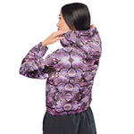 Wampum Shells I - Women’s Cropped Windbreaker