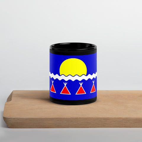 Tłıchǫ People Flag - Black Glossy Mug