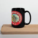 Vintage Cherokee Reservation - Black Glossy Mug