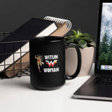 Witun Woman - Indigenous Super Heroes - Black Glossy Mug