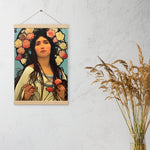 Saint Mihkokwaniy Indigenous Goddess Gang - Art Nouveau -Poster with Hangers