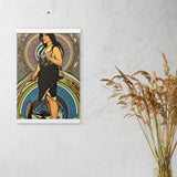 Yurok Tide - Indigenous Goddess Gang - Art Nouveau Poster with Hangers