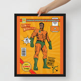 Kananesgi Man Super Hero - Framed Canvas