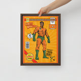 Kananesgi Man Super Hero - Framed Canvas
