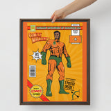 Kananesgi Man Super Hero - Framed Canvas