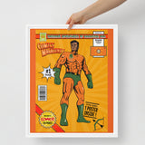 Kananesgi Man Super Hero - Framed Canvas