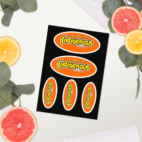 Flamin&#39; Hot Indigenous Aunties - Sticker Sheet