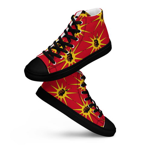 Mohawk Warrior Society - Men’s High Top Canvas Shoes